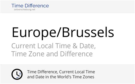 5pm brussels time|Time difference with Brussels: local time conversion .